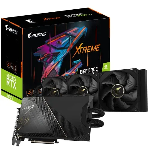Gigabyte AORUS GeForce RTX 3090Ti Xtreme WATERFORCE 24G グラフィックスカード Waterforce 冷却システム 24GB 384ビット GDDR6X GV-N309TAORUSX W-24GD ビデ