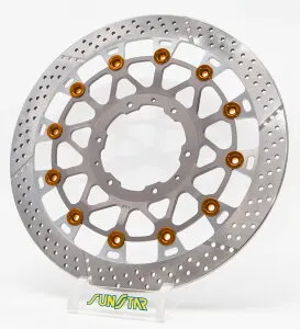 SUNSTAR サンスター WORKS EXPAND [ワークスエキスパンド] フロントディスクローター CBR929RR CBR954RR Fire Blade HONDA ホンダ ブレーキディスクローター ブレーキ 左用 / ピンカラー：オレンジ / フローテ