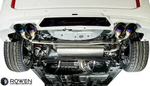 【M’s】 トヨタ シエンタ MXPLIOG MXPCIOG (2022.08-) ROWEN SUS304 エキゾーストフィニッシャー チタンカラーテール NA用 (Z/G/X) ロェン ロウェン エアロ パーツ カスタム 外装 部品 改造 社外 狼炎 新型