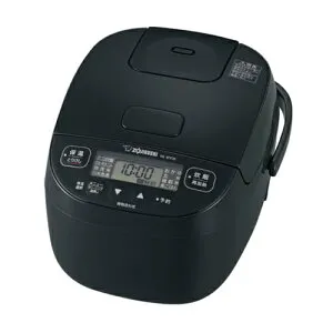 【ZOJIRUSHI】NL-BY05-BA 象印 マイコン炊飯ジャー 3合炊き ブラック 極め炊き 炊飯器 立つしゃもじ付き 【5mmの黒厚釜】