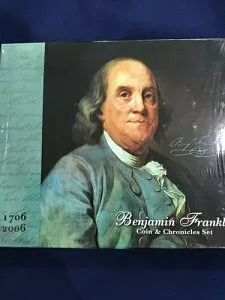 2006-P ベンジャミン・フランクリン コイン＆クロニクルセット 未開封 オリジナルボックス シルバードル