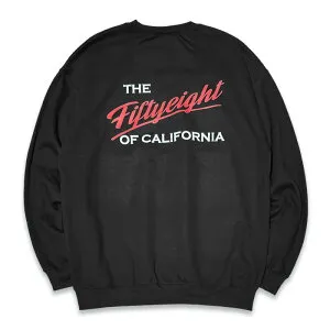 P20 FIFTY EIGHT フィフティーエイト FESW-016BK -HEARTBEAT- CREWNECK SWEATSHIRTS トレーナー COLOR: BLACK
