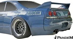 【M's】 NISSAN R33 スカイライン GT-R (1995y-1998y) PANDEM リアフェンダー 左右 パンデム FRP 未塗装 外装 改造 カスタム 日産 ニッサン SKYLINE GTR G-TR ロケバニ ロケットバニー Rocket Bunny 旧車 ワイドフェ