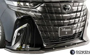 【M's】 40系 アルファード Executive Lounge Z (2023/6-) ROWEN フロントスポイラー Dry CARBON カーボン ロェン ロウェン エアロ パーツ 部品 社外 外装 新型 現行型 改造 カスタム 狼炎 40アルファード 40 AL