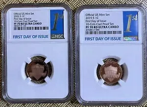 2020 S-2021 S 1C リンカーン シールド セント NGC PF70 RD (ペニー) 発行初日