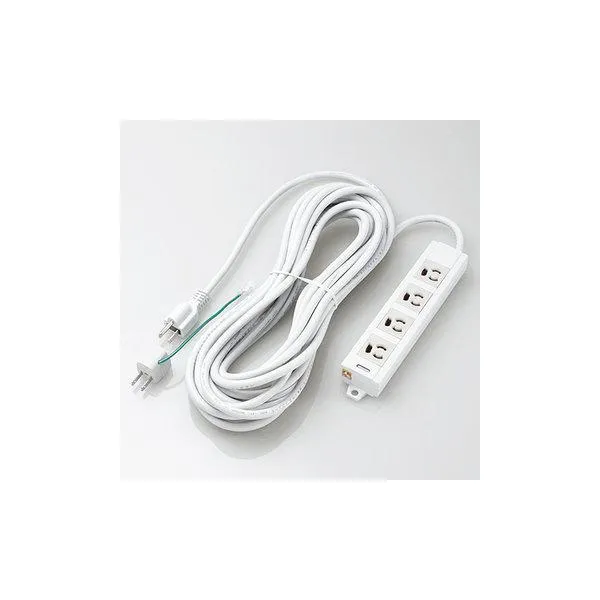 エレコム OAタップ/3P/4個口/マグネット/10m/変換アダプタ付 T-ECOH34100NM