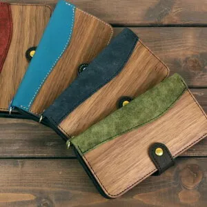 VARCO REAL WOOD iPhoneケース スマホカバー iphone 13 14 15 16 17 plus pro max iphone17 16e 手帳型 手帳 カバー 木製 日本製 革 本革 ヌメ革 レザー アイフォンケース カード スマホケース 天然木 かわいい お