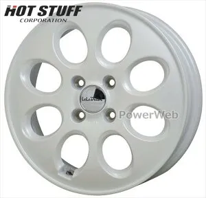 LaLa Palm Oval 14インチ 5.0J PCD:100 穴数:4 inset:35 パールホワイト (PW) ララパーム オーバル HOT STUFF (ホットスタッフ) [ホイール4本セット]