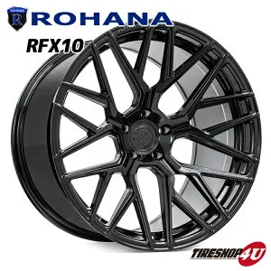 【最大P25倍】 ROHANA RFX10 20×9.0J 5/112 +25 グロスブラック 新品 ロハナ 正規品 20インチ 20x9j フローフォーミング アルミホイール 1本価格 単品 AUDI BMW アウディ メルセデスベンツ など