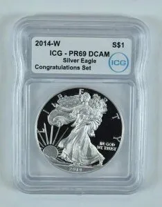 2014-W アメリカン シルバー イーグル コングラチュレーション セット PR69 DCAM ICG