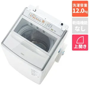 【標準設置料金込】【長期保証付】アクア(AQUA) AQW-VP12A-W ホワイト 全自動洗濯機 洗濯12kg