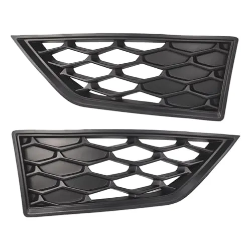 通風 Compatible With Seat For Leon Pre-Facelift 2012 2013 2014 2015 2016 2017 フロントバンパー下部グリルフォグランプカバー 1セット OEM:5F0853665C