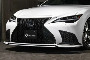 [レクサス LS500 F SPORT 後期]プルシアンブルー フロントハーフスポイラー【未塗装品】エムズスピード M'z SPEED mzspeed 外装パーツ カスタム エアロパーツ ボディキット ドレスアップ