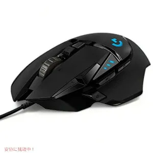 Logitech G502 HERO高性能有線ゲーミングマウス、HERO 25Kセンサー、25,600 DPI、RGB、調整可能なウェイト、11個のプログラム可能なボタン、オンボードメモリ、PC / Mac