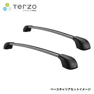 Terzo テルッツォ ベースキャリア エアロバーシルバーセット アウディ A4アバント 8KCALF 8KCDH 8KCDN 8KCDNF H20.8～H28.3 ルーフレール付車