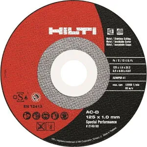 HILTI (ヒルティ) セツダントイシ AC-D 125x1.0x22.23 SP 10枚 2145130