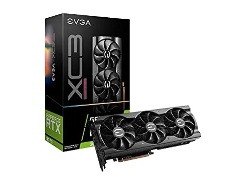 EVGA GeForce RTX 3070 XC3 Ultra Gaming、08G-P5-3755-KL、8GB GDDR6、iCX3冷却、ARGB LED、メタルバックプレート、LHR。