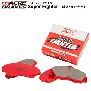 アクレ ブレーキパッド スーパーファイター 1台分トヨタ ノアセット ZRR75G 07.6～14.1 F671/R442 (4WD)セット 離島・沖縄：配送不可