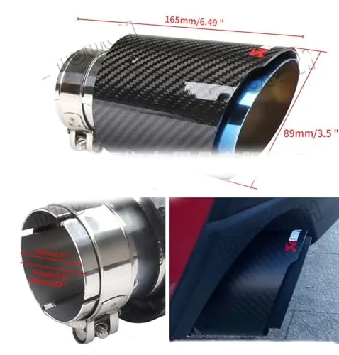 新型カローラクロス 10系 カーゴマット Corolla Cross ZSG10 ZVG11 ZVG15 MXGA1#型に適用テールスロートステンレス鋼 マフラーカッター 63-89mm 車の排気 排気管 装飾アクセサリー 外装パーツ簡単取付明るいカーボン