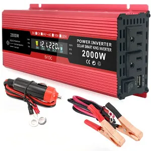 マラソンP5倍 インバーター 修正弦波 12V 600W 1200W 2000W DC12VをAC100Vに変換 車載用 最大2000W DC AC 直流 交流 変換 カーインバーター シガーソケット コンセント 車中泊グッズ スマホ充電 アウトド