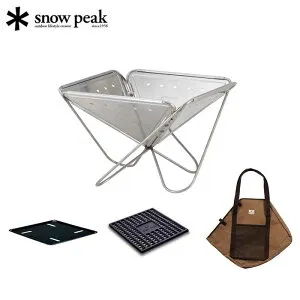 スノーピーク 焚火台Lスターターセット 4点セット 焚火 折りたたみ アウトドア キャンプ BBQ SET-112S snow peak スノーピークギア