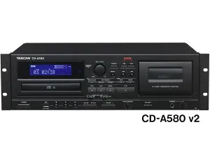 TASCAM タスカム CD-A580 v2 ◆ 業務用カセットレコーダー/CDプレーヤー/USBメモリーレコーダー【4月17日時点、在庫あり 】 ［CDA580］