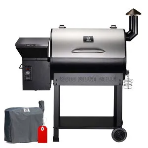 ペレット用 グリル 電気スモーカー 燻製機 温度調節 ステンレス バーベキュー ロースト ベイク Z GRILLS ZPG-7002E 2020 Upgrade Wood Pellet Grill & Smoker, 8 in 1 BBQ Grill Auto Temperature Control, inch Cooking Area, 700 s