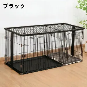 犬 ケージ 屋根付き ペットサークル 【幅111cm】 木製 風 トイレ 別 仕切り トレー トイレのしつけ 室内 おしゃれ 小型犬 中型犬 ゲージ ペットケージ ウッディサークル ナチュラル ブラウン