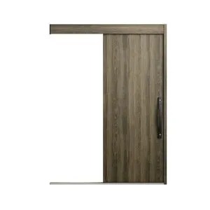 【4月はエントリーでP10倍】 玄関引き戸 リクシル 玄関引戸 エルムーブ2防火戸 L15型(木目枠) 一本引き 本体鋼板仕様 呼称W183 W1838×H2150mm 玄関ドア 引き戸 LIXIL/TOSTEM トステム 玄関ドア 引戸 ア