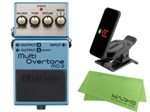 BOSS ボス Multi Overtone MO-2 + KORG Pitchclip 2 PC-2 + マークスオリジナルクロス セット コンパクトエフェクター