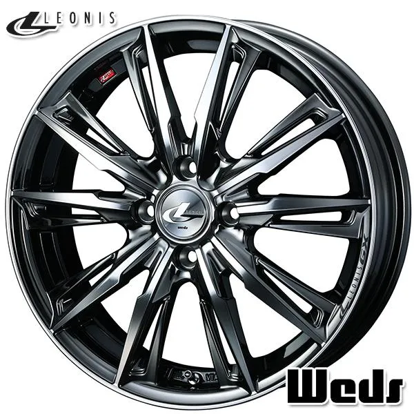 N-BOX等 Weds LEONIS ウェッズ レオニス GX 14インチ 4.5J 4H100 +45 BMCMC アルミホイール単品 1本 4本以上送料無料