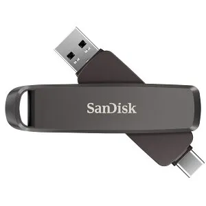 【安心のメーカー5年保証】SanDisk 外付け SSD 1TB USB3.2Gen2 読出最大1000MB/秒 USB Type-C & USB Type-A デュアルドライブ ポータブル SSD Win Mac 国内正規品 SDDDE1-1T00-JA46
