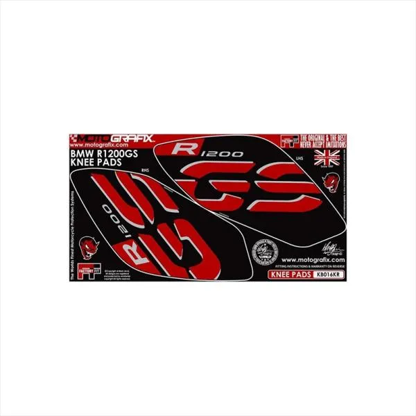 バイクパーツ アクセサリー モトグラフィックス ボディパッド KNEE BLK/RED MT-KB016KR