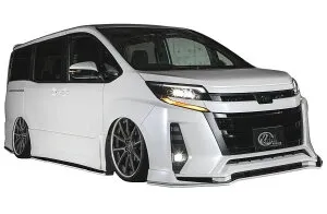 【M's】トヨタ 80 ノア 後期 Si系（H29.7-）80N-SS エアロ3点セット 未塗装 KUHL RACING クール レーシング フロント スポイラー サイド リア ディフューザー TOYOTA NOAH