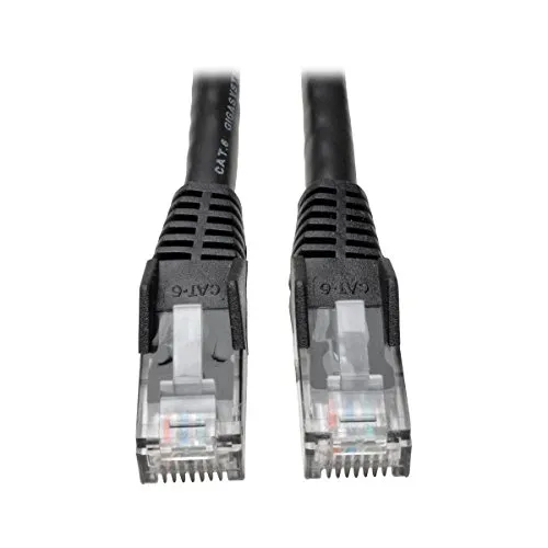 Tripp Lite 3ft Cat6 Gigabit Snagless Molded Patch Cable RJ45 M/M Black 3' - Patch cable - RJ-45 (M) to RJ-45 (M) - 3 ft - UTP -