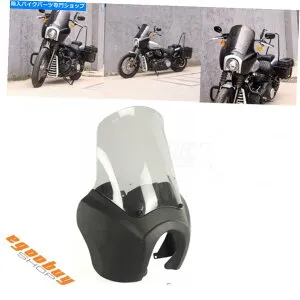 Graphics decal kitFairings ハーレースタンダードFXSTストリートボブFXBB 2018-Upのヘッドライトフェアリングとフロントガラス Headlight Fairing & Windshield For Harley Standard FXST Street Bob FXBB 2018-up【並行輸入品