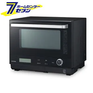 30Lタンク式スチームオーブンレンジ ブラック （メーカー廃番 在庫限り 在庫切れの場合はキャンセルさせていただきます） MS-F3001-B アイリスオーヤマ [時短料理 レンジ料理 ヘルシー料理 本