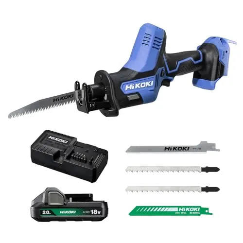 HiKOKI(ハイコーキ) 18V 電動のこぎり FCR18DA 充電式 軽量1.6kg 蓄電池・充電器付 FCR18DA(BG)