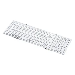 SANWA SUPPLY(サンワサプライ) キーボード 折りたたみ(Android/iPadOS/iOS/Mac/Windows11対応) ホワイト SKB-BT35W ［有線・ワイヤレス /Bluetooth・USB］