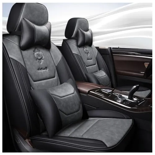 FYYUKX (元のもの)カーシートカバー適用 Toyota トヨタ オーリオンXV40/オーリオンXV60/アリスト/アクア/C-HR/bZ4X/ブレビスAi250/ブレビスAi300 車の保護カバー/アクセサリー,グレー
