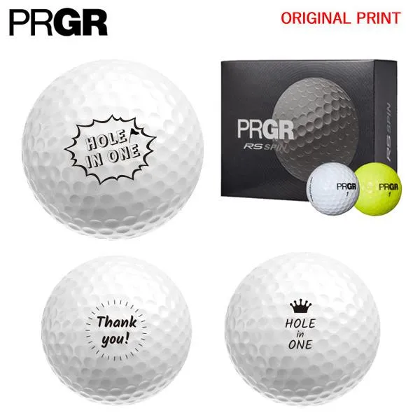 【オリジナルマークプリントボール(納期2-3営業日)】プロギア アールエス スピン(RS-SPIN) 1ダース(12球) バースデイ・メッセージ[オウンネーム(マーク)]