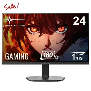 ＼5,000円値下げ+2倍ポイント／ 1ms 180Hz 24インチ ゲーミングモニター 高速応答 低ブルーライト HDR VA FreeSync 高リフレッシュレート HDR10 300cd/m2 Adaptive Sync FHD 16.7M(8 bits) DP1.4 HDMI 超薄型ボディ FHD108