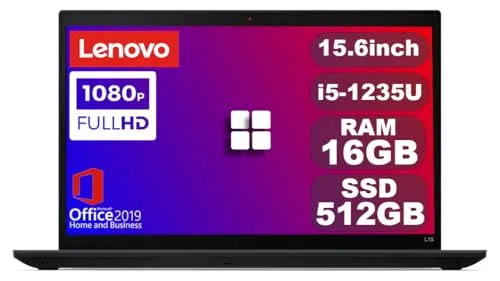 【整備済み品】 レノボ ThinkPad L15 Gen3 第12世代Core i5/16GB/512GB/15.6インチIPS/FHD/無線LAN搭載/指紋認証/Ｗebカメラ/Win11Pro搭載/テンキー/Type-C/Thunderbolt4/USB