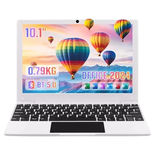 ノートパソコン 10.1インチ 軽量 薄型 約0.79kg Windows 11 office2024/ノートpc ホワイト 小型 コンパクト/ミニノートpc 8GBメモリ 256G 大容量/パソコン 小さい/800*1280 IPS/USB3.0/USB