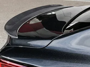 LEXUS LS500/500h 50系 後期 2020/11～ Fスポーツ BLACK LABEL トランクスポイラー カーボン クリア塗装取付