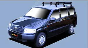 ★TUFREQ ルーフキャリア プロボックス NCP50V/NCP51V/NCP55V用/Pシリーズ 長さ：ミドル PF431D+