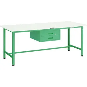 【ポイント10倍】トラスコ中山(株) TRUSCO 軽荷重作業台(300kg)AE型 900X600XH740 2段引出付 ダークグレー色 AE-0960F2_DG 【DIY 工具 TRUSCO トラスコ 】【おしゃれ おすすめ】[CB99]