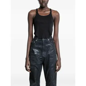 リックオウエンス レディース カットソー トップス Hollywood basic tank top Black