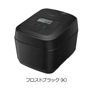 日立 RZ-V100JM-K IH炊飯器 フロストブラック 5.5合炊き 圧力&スチーム ふっくら御膳 炊飯器 ライスクッカー