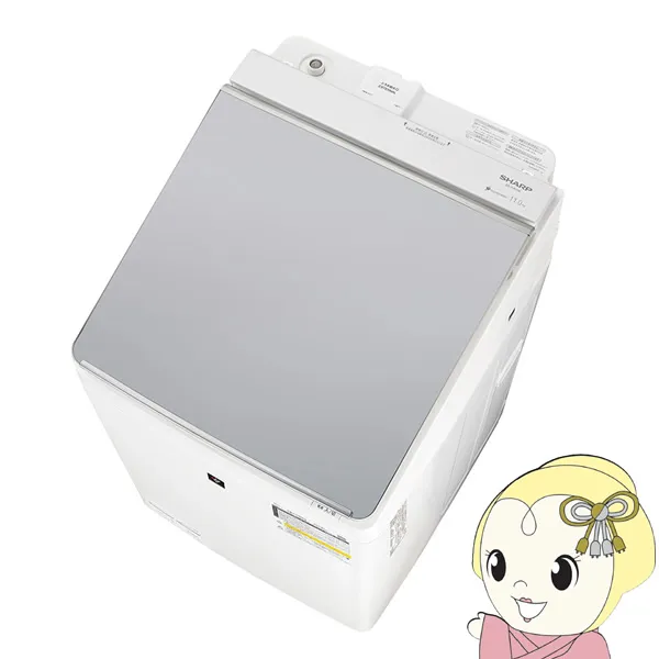洗濯乾燥機 【標準設置込み】 SHARP シャープ 11.0kg シルバー系 ES-PW11K-S